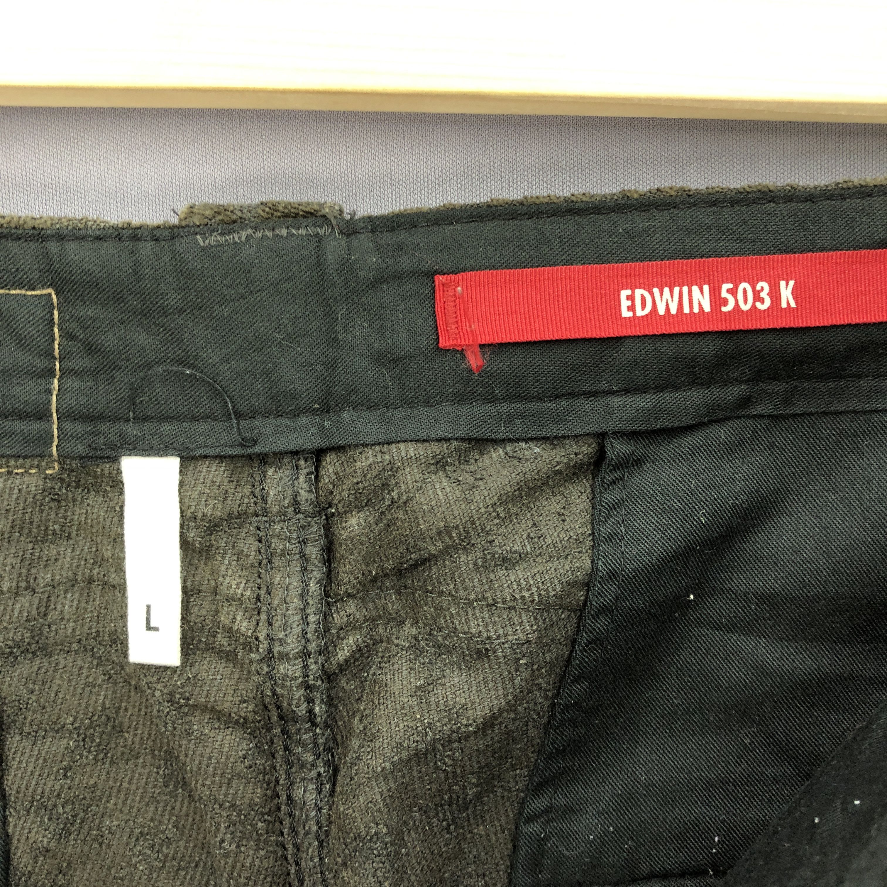 Edwin Vintage Edwin 503 Corduroy Rusty Jeans Houndstooth Denim Size US 32 / EU 48 - 11 Thumbnail