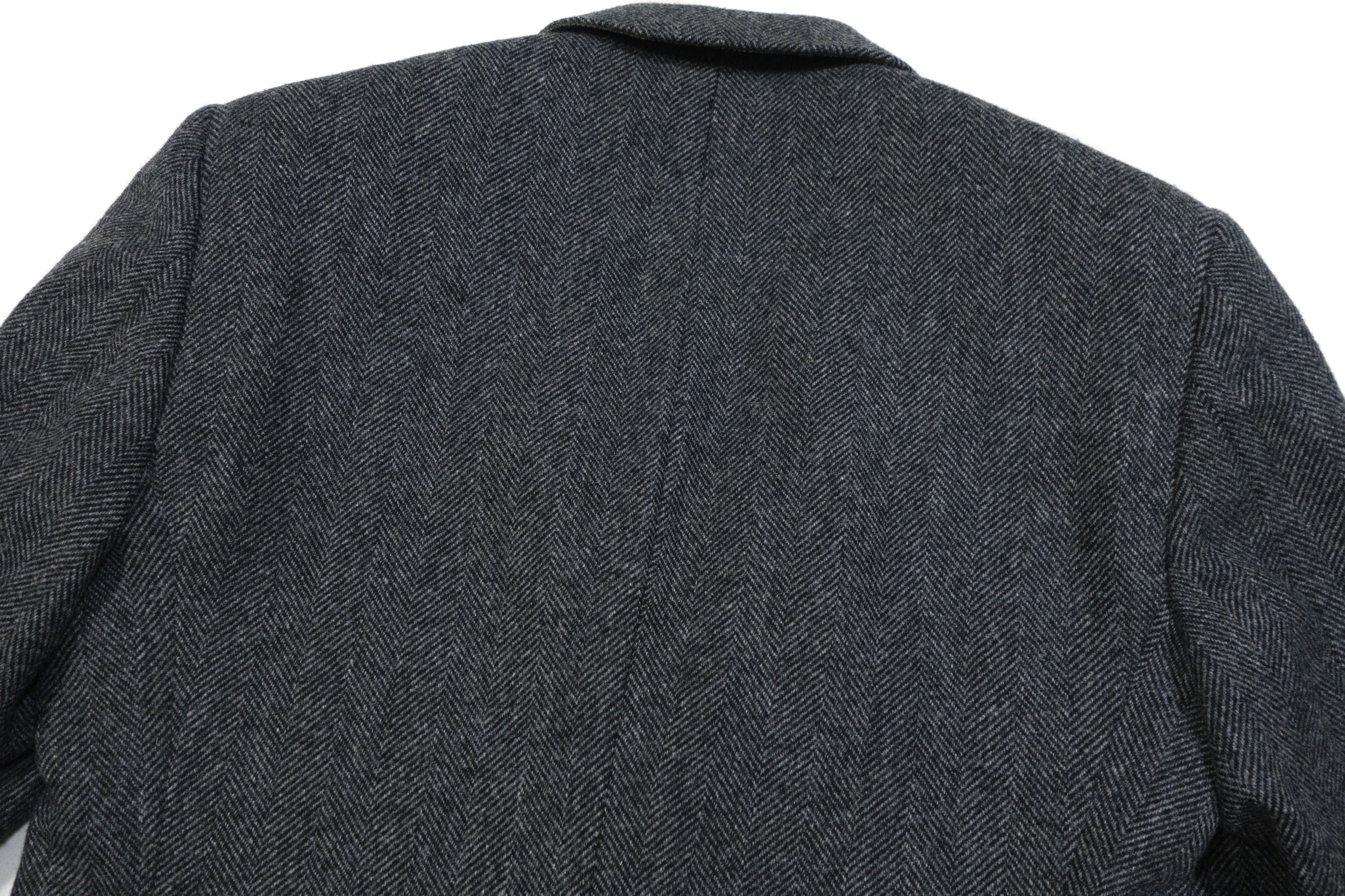 Burberry Herringbone Wool Blazer Jacket Size 46R - 4 Thumbnail