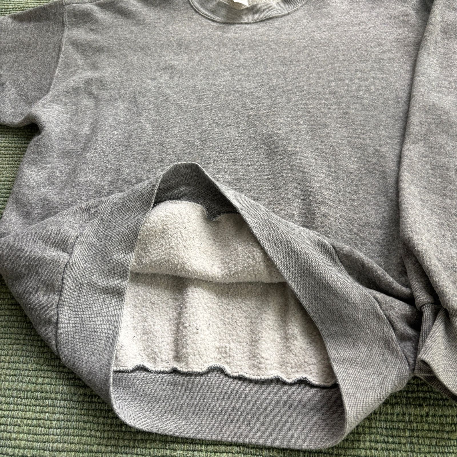 Vintage Vintage 70s Gray Cotton Blend Blank Long Sleeve Sweatshirt Size US M / EU 48-50 / 2 - 5 Thumbnail