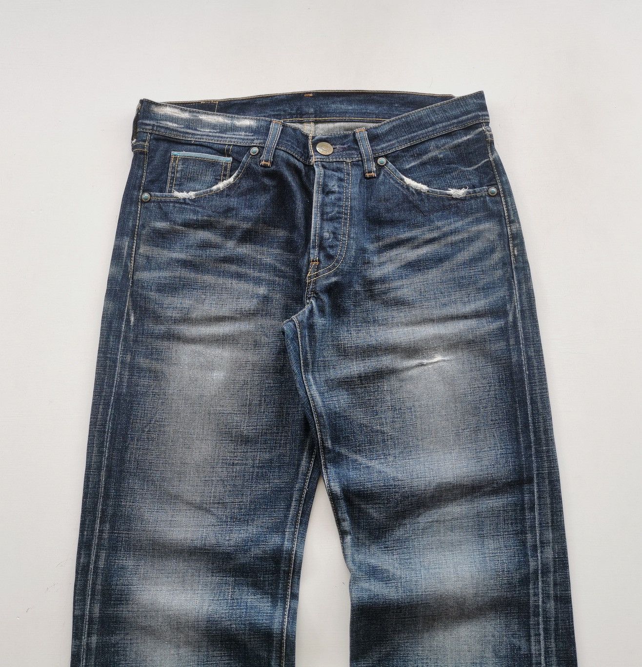 Levi's Levis LV705 Blue Selvedge Denim Jeans Size US 32 / EU 48 - 3 Thumbnail