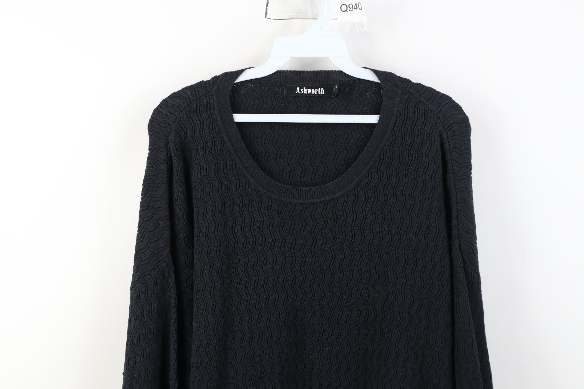 Vintage Vintage 90s Streetwear Blend Zig Zag Knit Crewneck Sweater Size US XXL / EU 58 / 5 - 2 Thumbnail