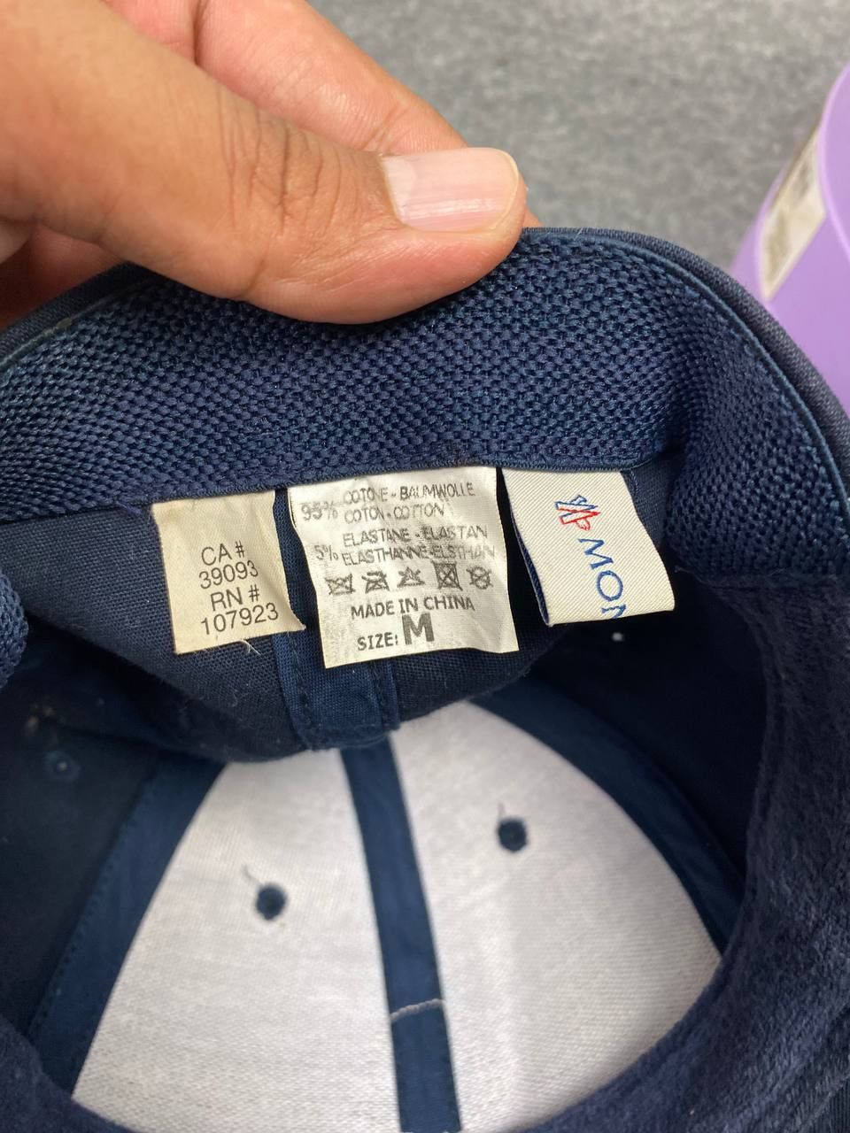 Moncler moncler full cap embroided logo distressed Size ONE SIZE - 10 Thumbnail