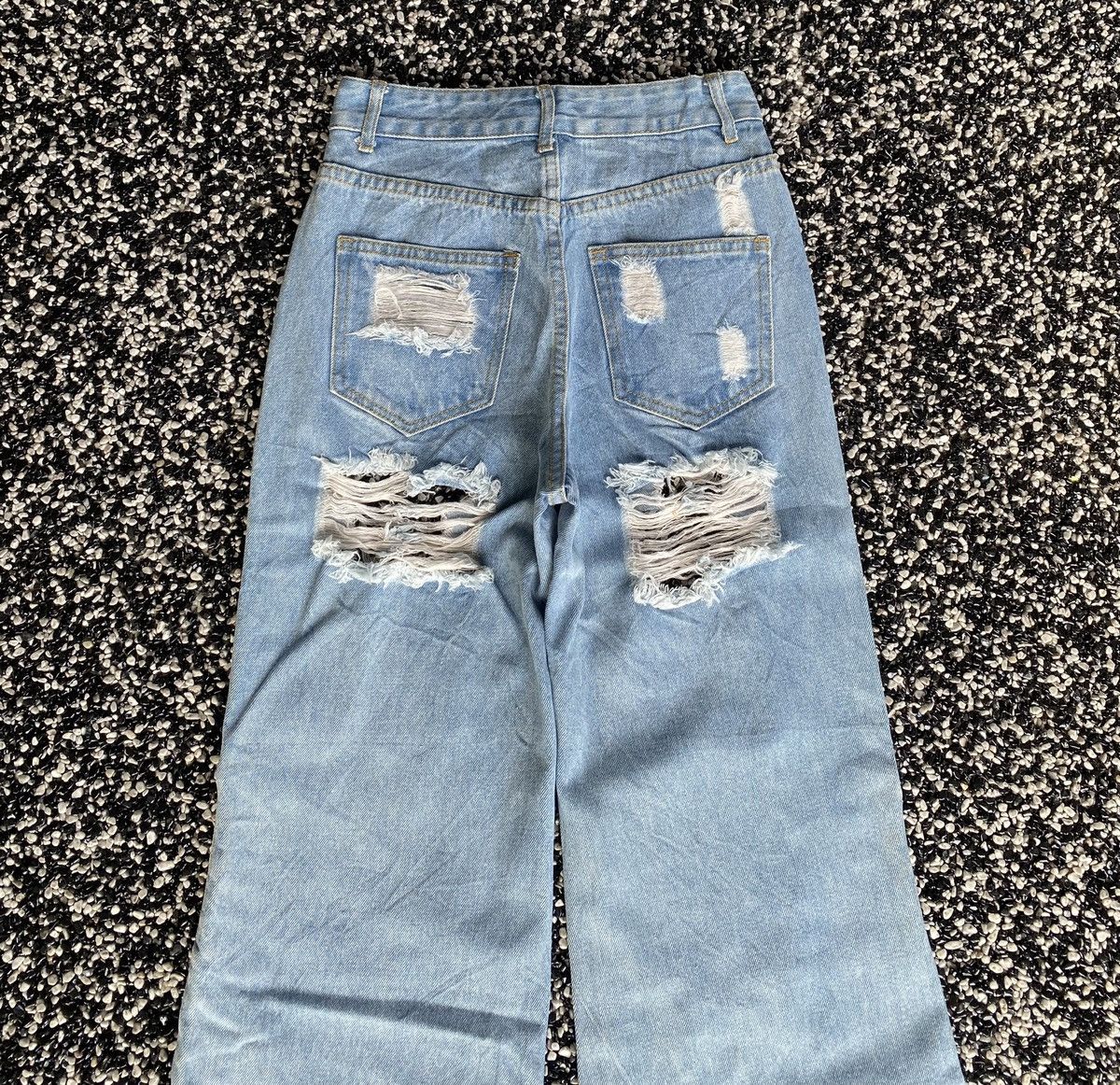 If Six Was Nine INSANE🔥ONE SPO JAPAN DISTRESS RIPS ZIPPER LEG DENIM JEANS Size 25" / US 0 / IT 36 - 6 Thumbnail