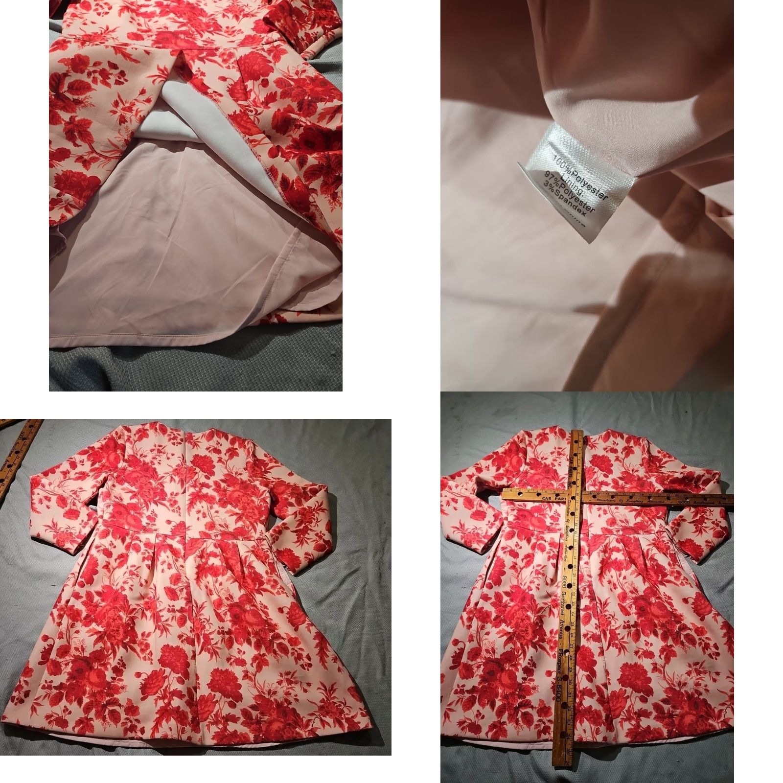 Vintage Tuckernuck Zinnia Bloom Drew Dress Womens XL Pink Floral Zip Preppy Size XL / US 12-14 / IT 48-50 - 8 Thumbnail