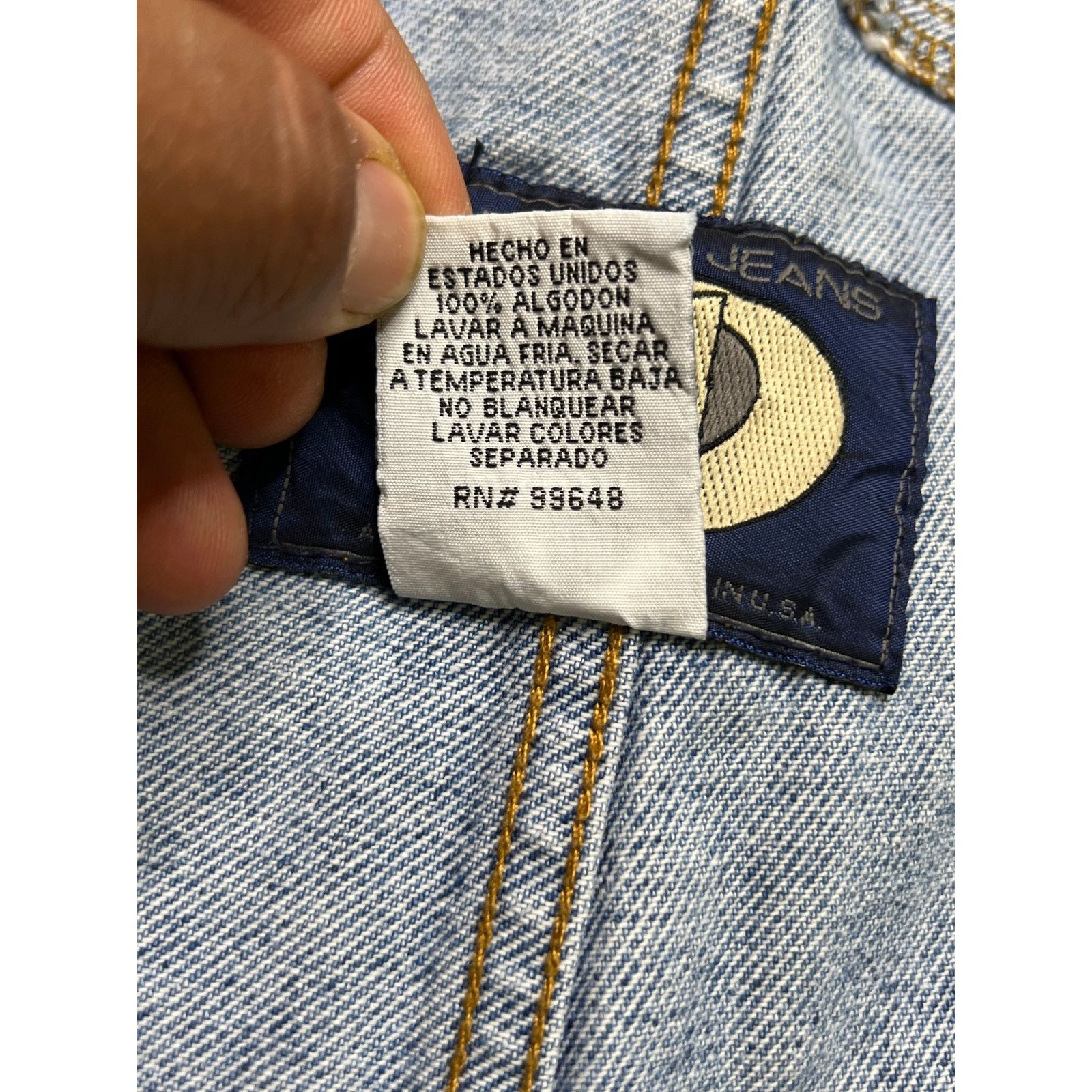 Vintage Tuffguy Jeans 37x30 M Vintage 90's Y2K Denim Overalls Size 37" - 15 Thumbnail