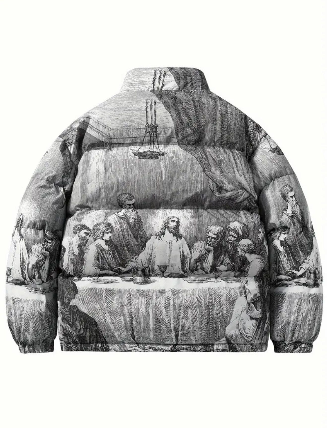 Other American Saint The Last Supper Coat puff jacket Jesus Size US L / EU 52-54 / 3 - 2 Thumbnail