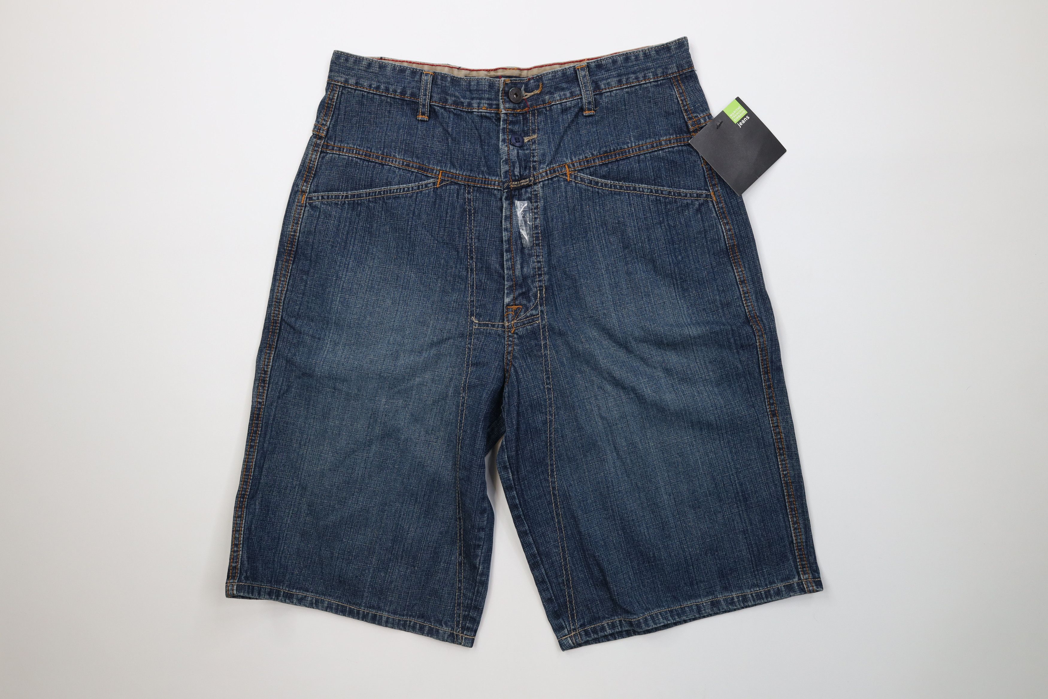 Marithe + Francois Girbaud Deadstock Vintage 90s Marithe Francois Girbaud Denim Shorts Size US 32 / EU 48 - 1 Thumbnail