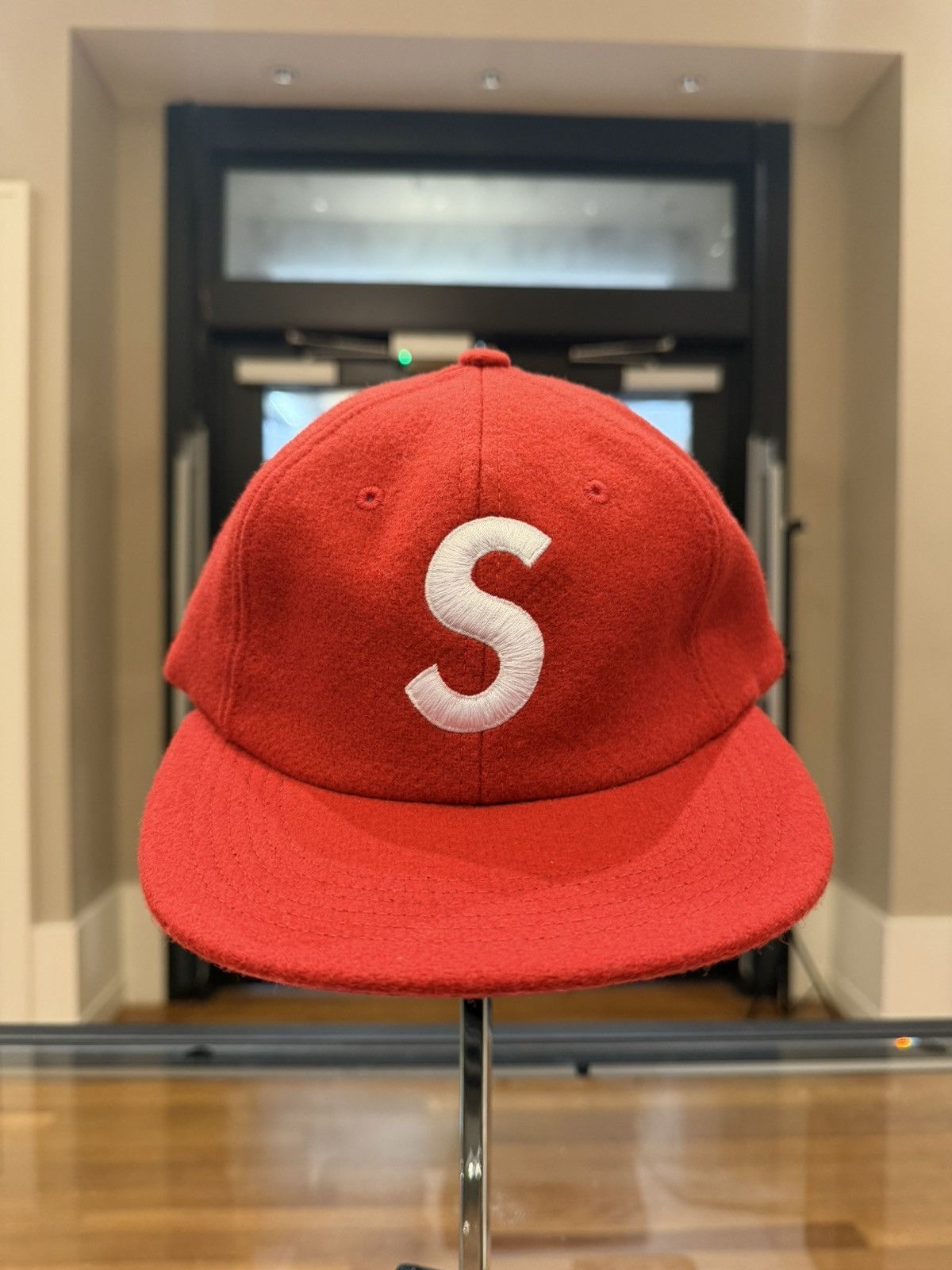 Supreme Supreme S Logo 6 Panel Hat - Red Size ONE SIZE - 1 Thumbnail