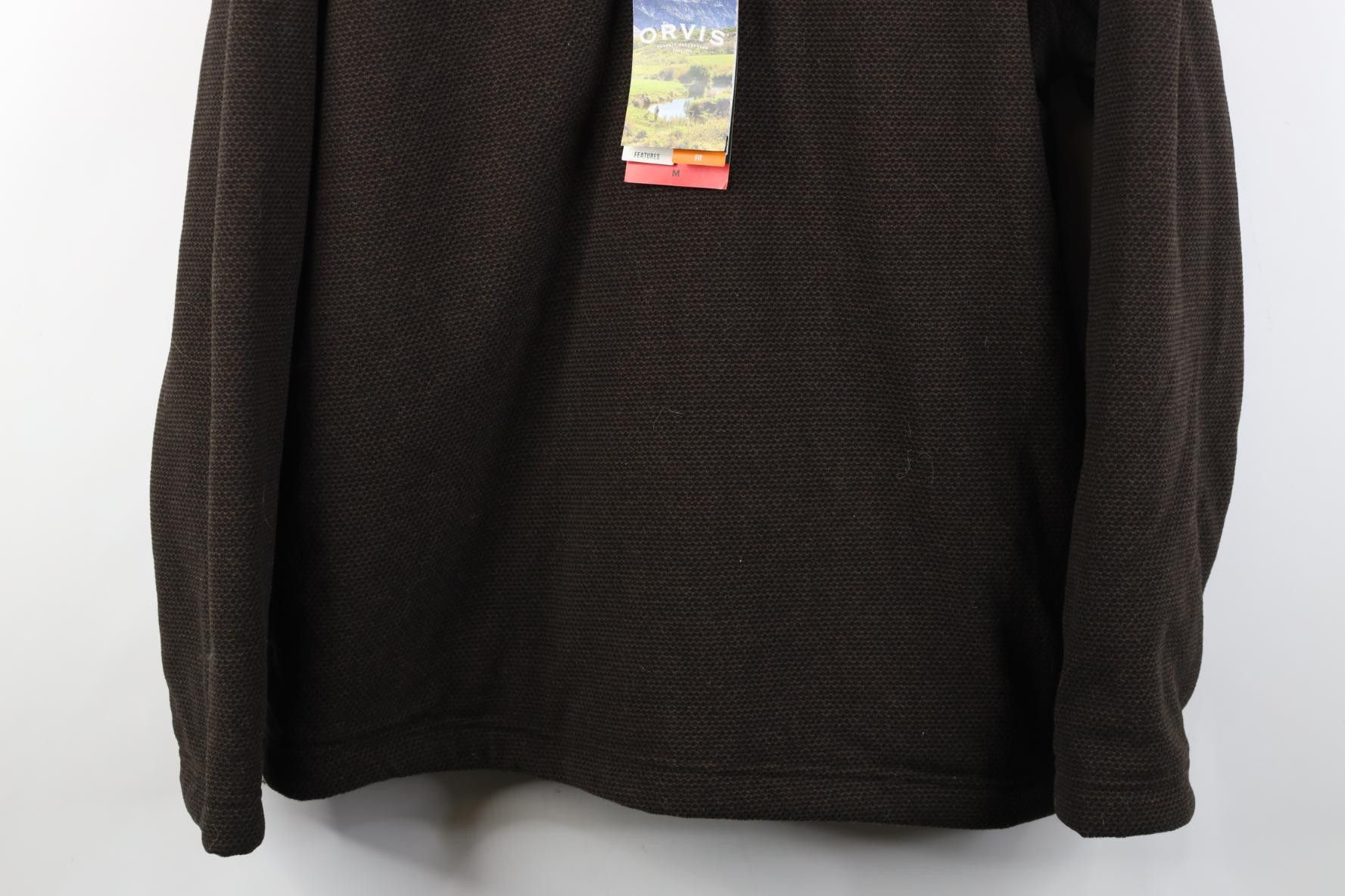Orvis New Orvis Lined Thermal Knit 1/4 Zip Pullover Sweater Brown Size US M / EU 48-50 / 2 - 3 Thumbnail