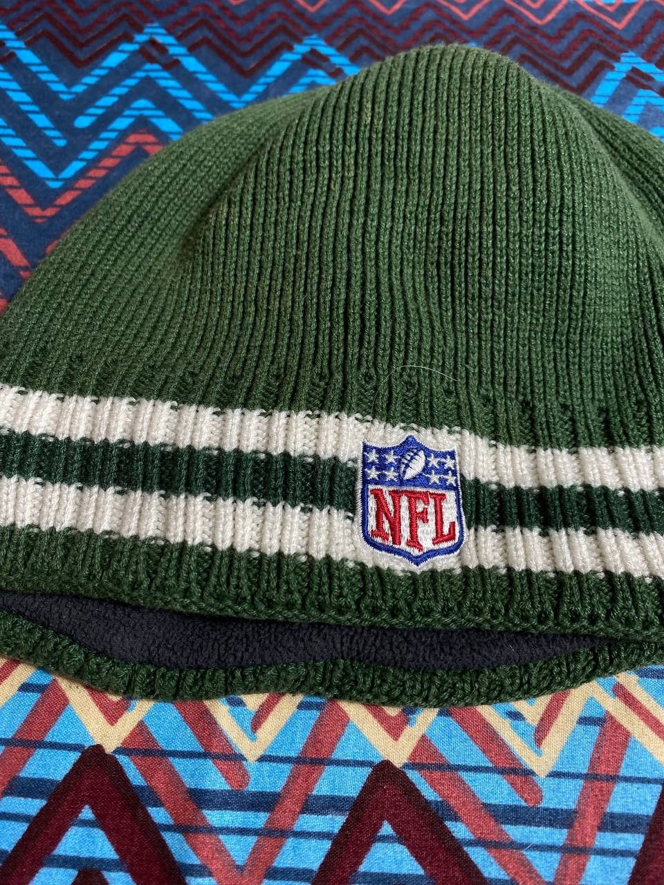 Reebok Hats green Vintage striped Reebok Y2K logo NFL Streetwear Size ONE SIZE - 4 Thumbnail