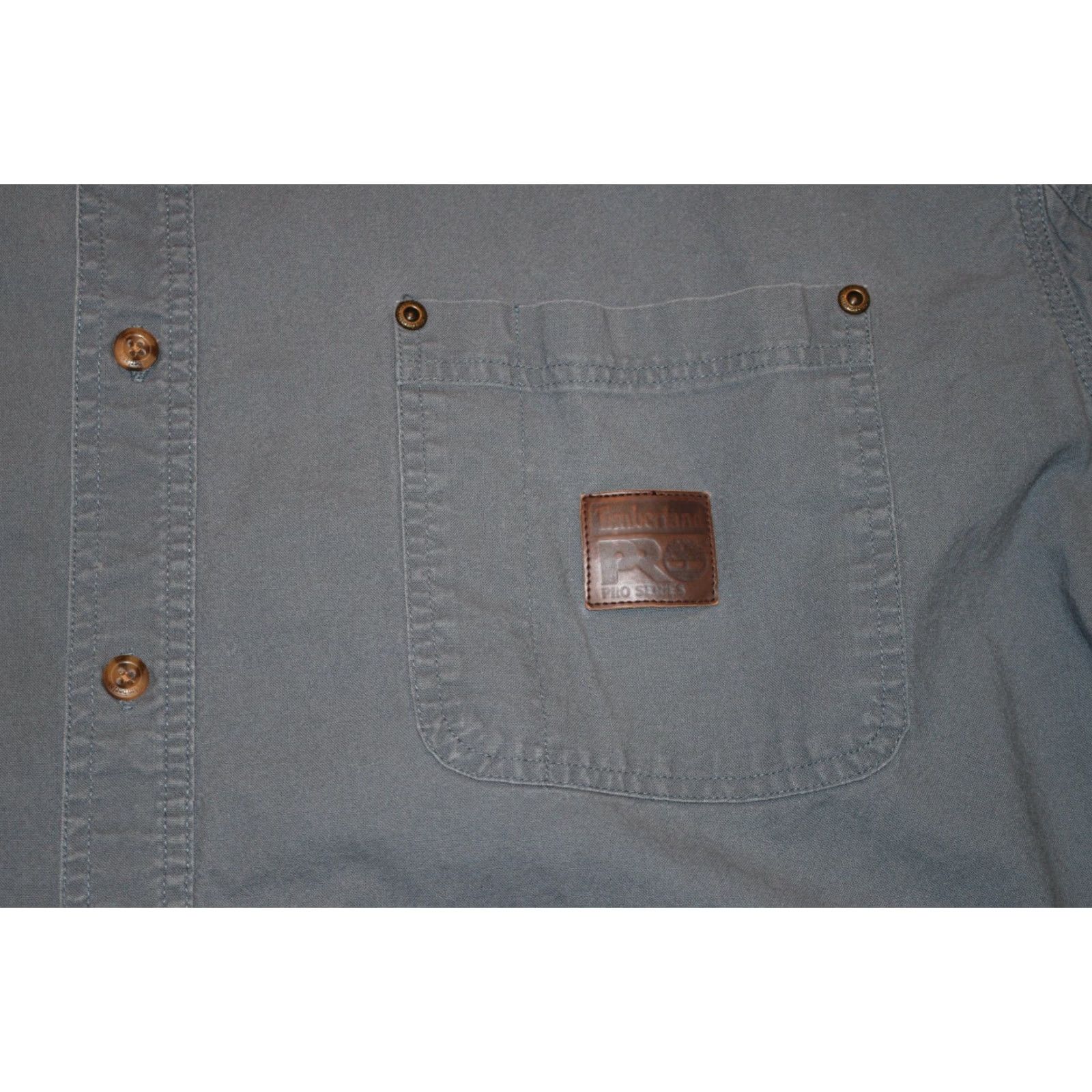 Timberland TIMBERLAND PRO SERIES BLUE LONG SLEEVE BUTTON SHIRT WORK OUTDOOR 2XL MENS Size US XXL / EU 58 / 5 - 4 Thumbnail