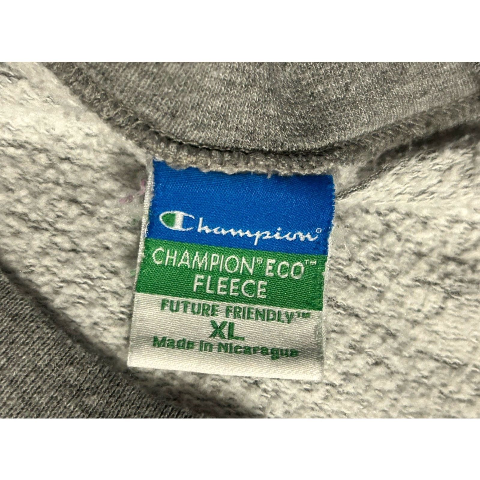 Champion VINTAGE Champion Furman University Sweatshirt Pullover Adult XL Gray Purple Logo Crew Neck Long Sleeve Solid Men Size US XL / EU 56 / 4 - 7 Thumbnail