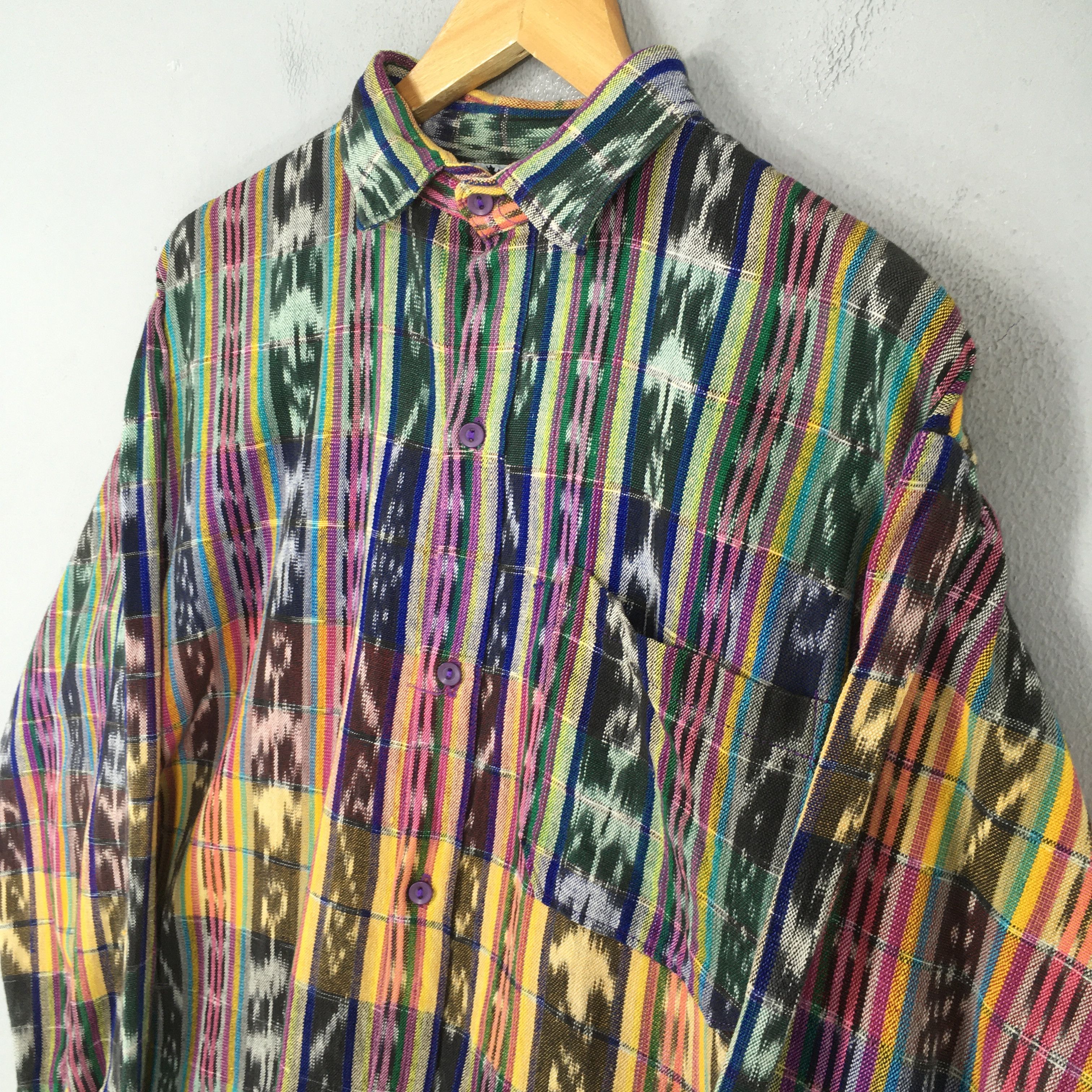 Vintage Vintage Lacusa Abstract Tribal Aztec Pattern Shirt Medium Size US M / EU 48-50 / 2 - 3 Thumbnail