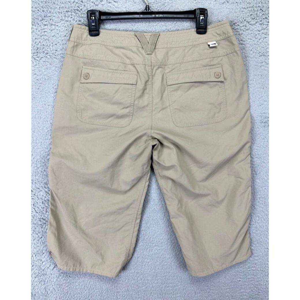 The North Face The North Face Pants Womens 8 Tan Nylon Capri Drawstring Hiking Climbing Ladies Capri Pants Casual Travel Womens 8 Size 30" / US 8 / IT 44 - 2 Thumbnail