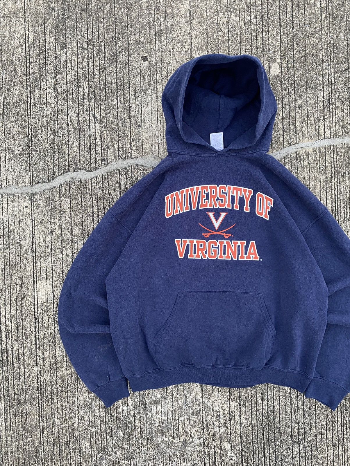Jerzees Vintage “VIRGINIA” Faded JERZEES Hoodie Size US XL / EU 56 / 4 - 2 Thumbnail