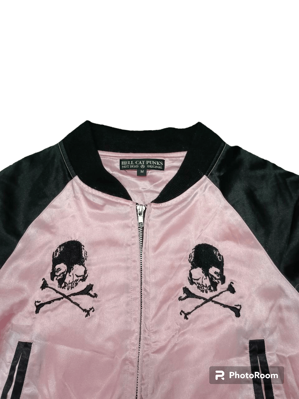 Japanese Brand HELL CAT PUNK NOT DEAD LOVE&HATE ALL MY LIVE SATIN JACKET Size M / US 6-8 / IT 42-44 - 4 Thumbnail