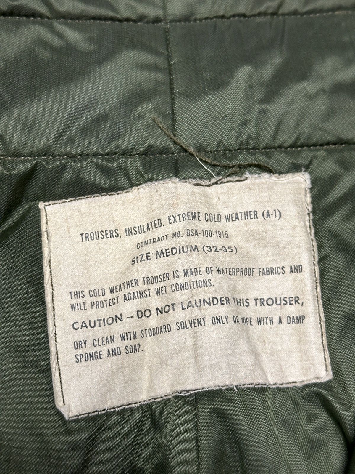Vintage USN Military Insulated Extreme Cold Weather cargo deck pant Size US 34 / EU 50 - 10 Thumbnail
