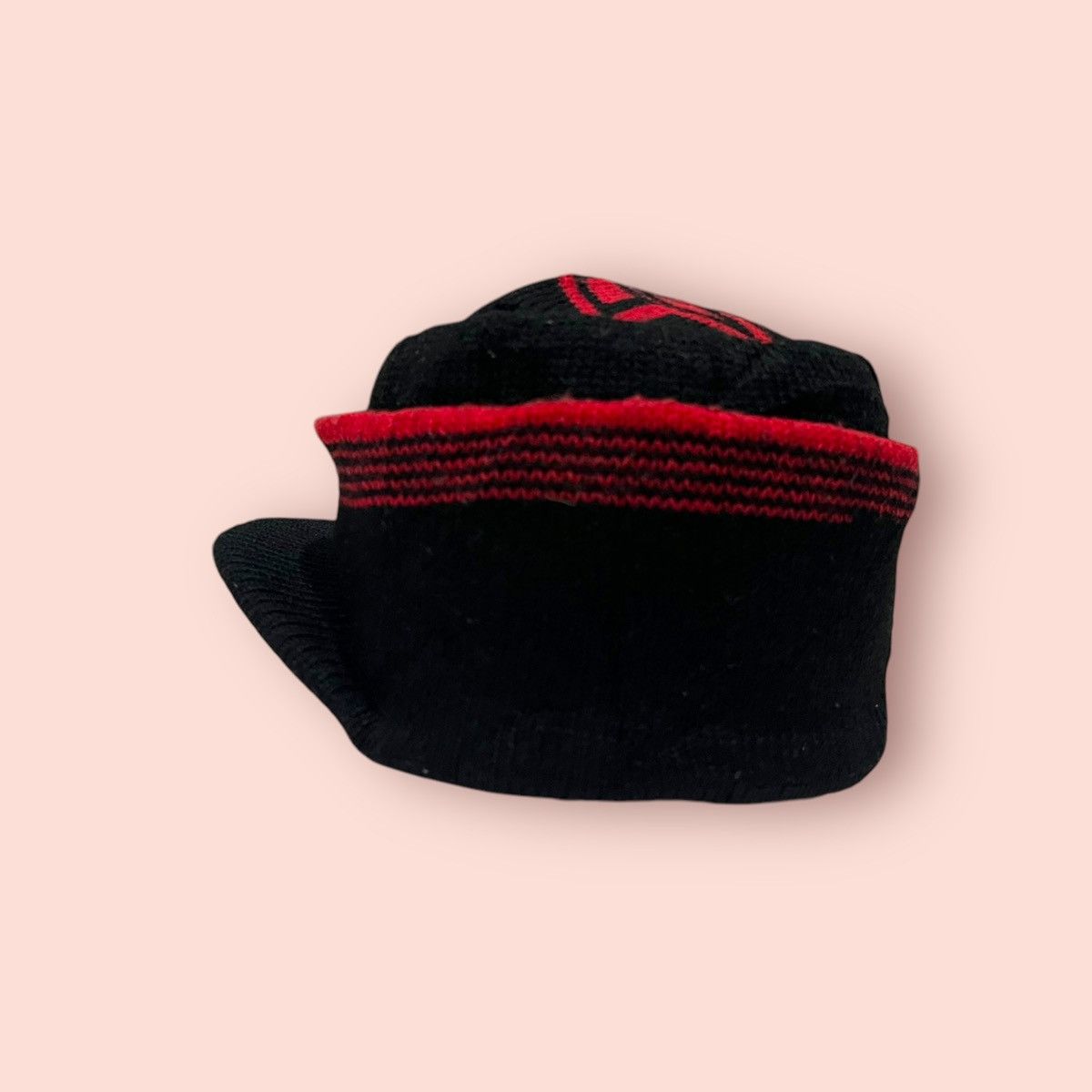 14th Addiction × Homespun Knitwear × Japanese Brand VINTAGE RED SNOWFLAKE LOGO KNITTED ALT BEANIE HAT Size ONE SIZE - 15 Thumbnail