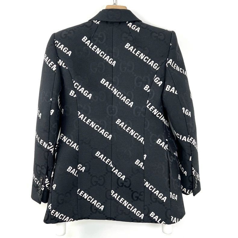 Gucci Black Printed Short Blazer by Gucci-2506 Size US M / EU 48-50 / 2 - 2 Thumbnail