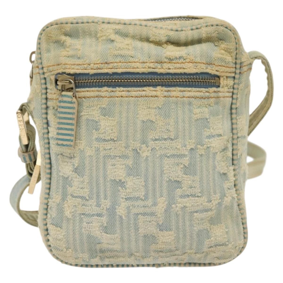 Fendi FENDI Shoulder Bag Denim Light Blue Gold Size ONE SIZE - 2 Thumbnail