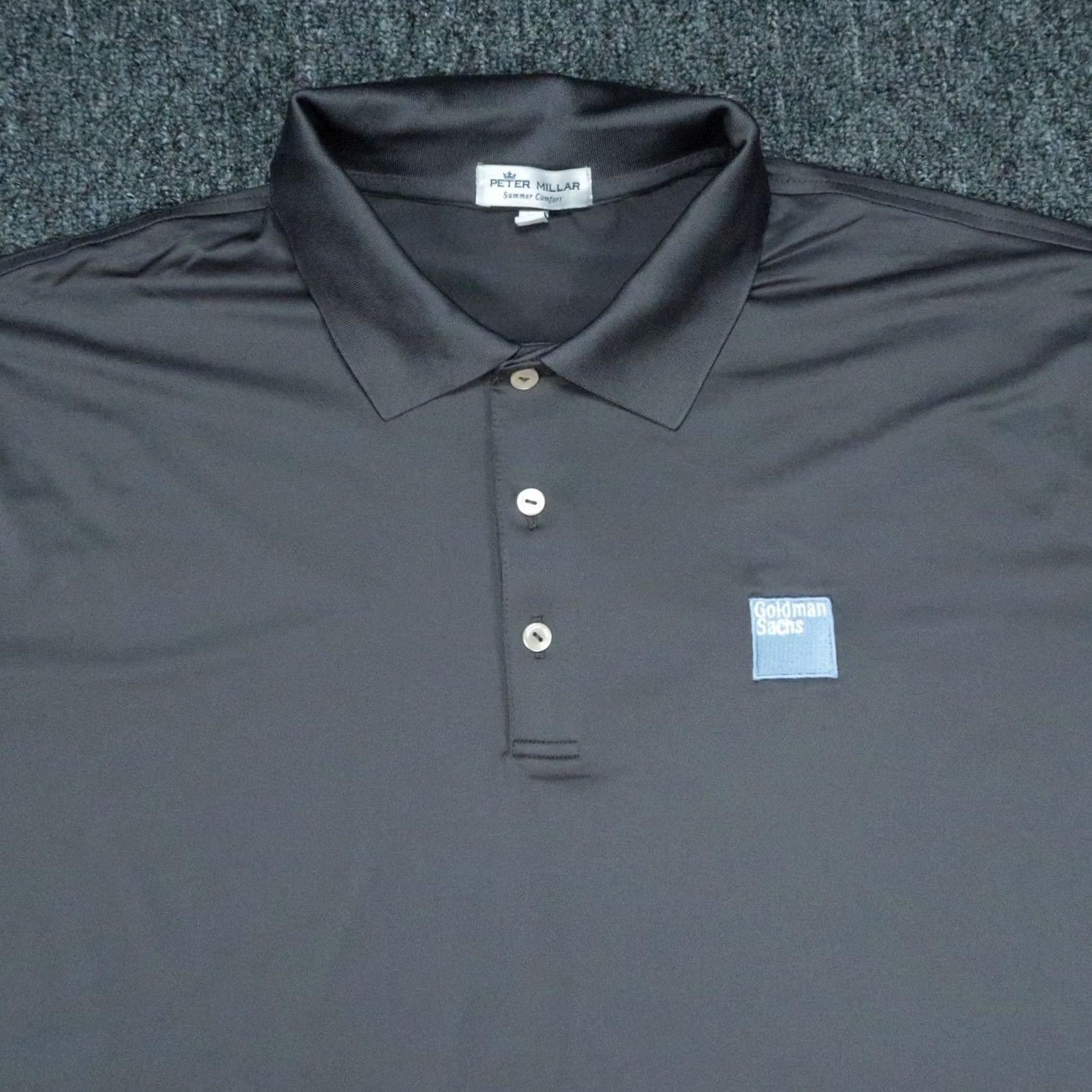 Peter Millar Peter Millar Polo Shirt Mens XL Gray Short Sleeve Summer Comfort Golf Activewear Goldman Sachs Size US XL / EU 56 / 4 - 2 Thumbnail