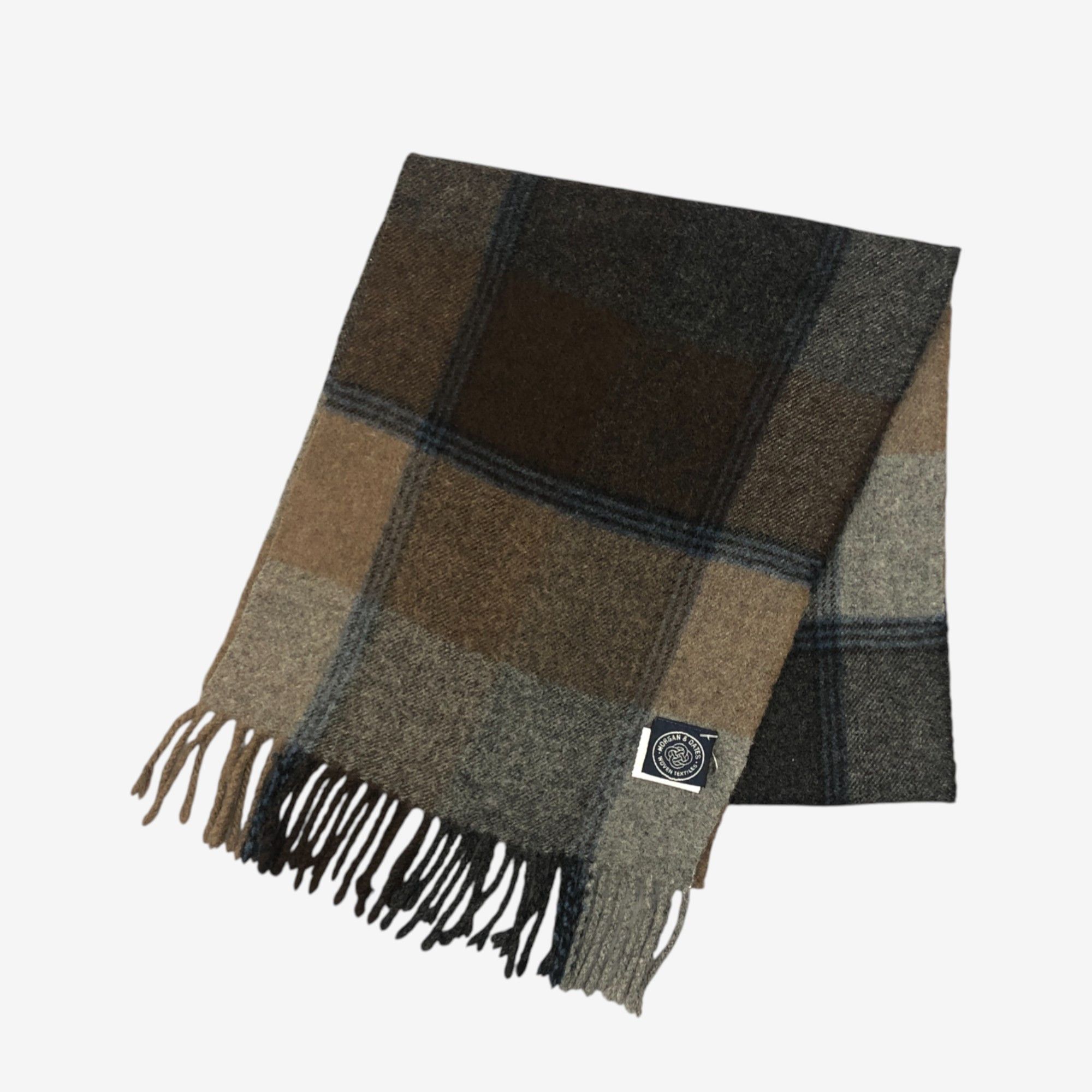 Japanese Brand Vintage Morgan & Dates Scarf Muffler Wool Plaid Scarves Size ONE SIZE - 3 Thumbnail