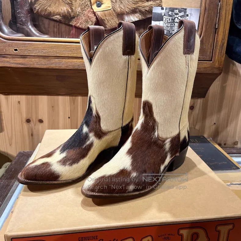 RRL Ralph Lauren RRL Ralph Lauren Horsehair Cowboy Boots Size US 8 / EU 41 - 1 Thumbnail