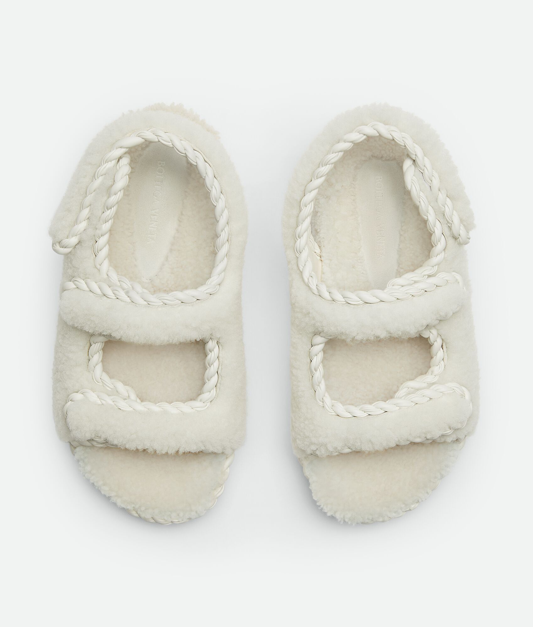 Bottega Veneta o1bcso1str0725 Jack Flat Sandals in Popcorn Size US 11 / IT 41 - 5 Thumbnail