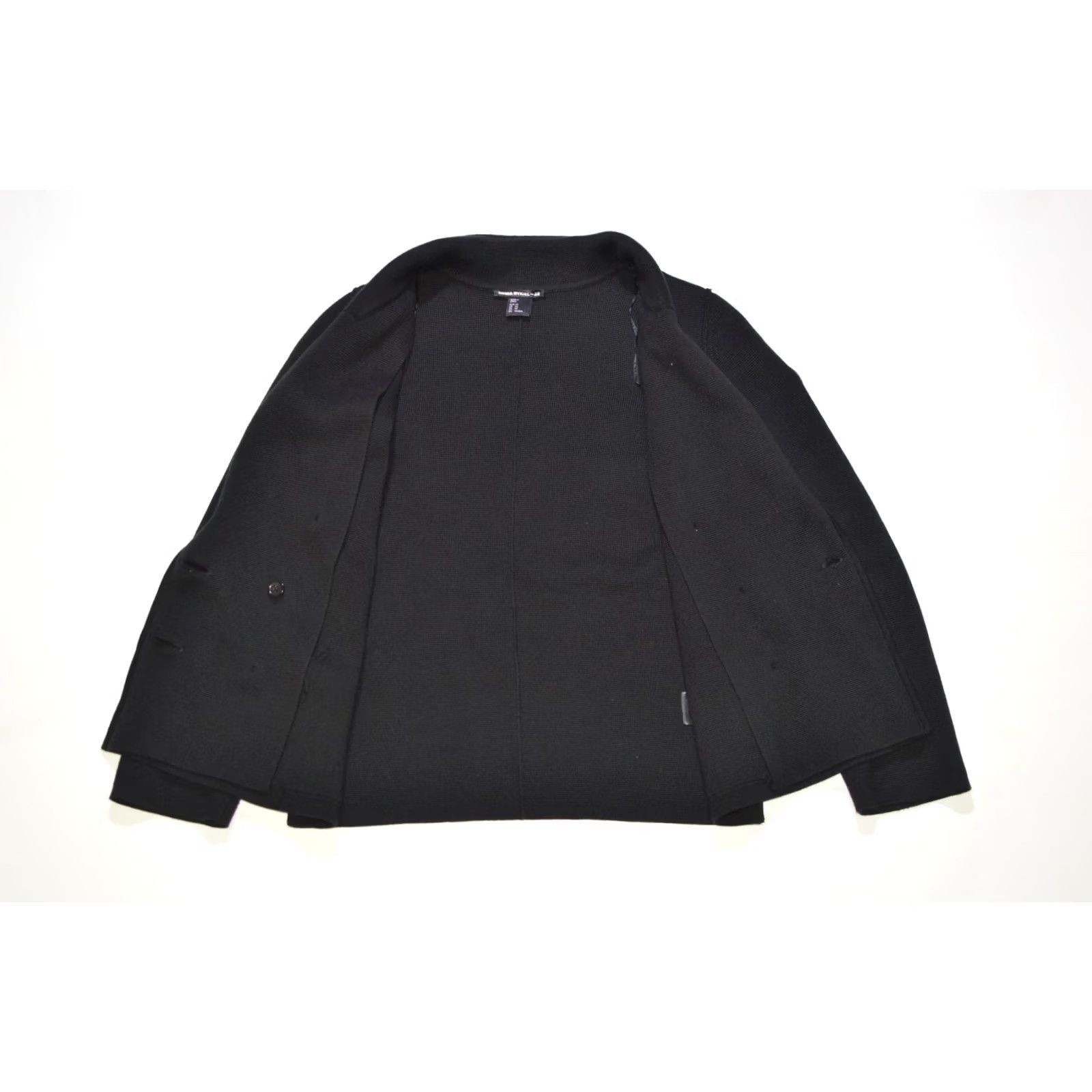 Vintage Wmns Sonia Rykiel x H&M Pima Cotton Sweater Blazer Jacket XS Women Cardigan Black 100% Cotton 1990s 2000s Men/Women not applicable Size XS / US 0-2 / IT 36-38 - 4 Thumbnail