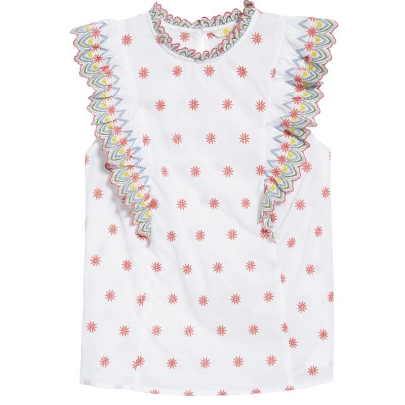 Boden Boden Broderie Anglaise Sleeveless Cotton Top, Size 10 Size S / US 4 / IT 40 - 5 Thumbnail