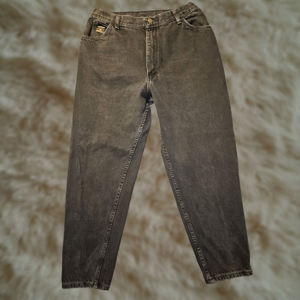 Wrangler VINTAGE Wrangler Jeans Women's 18P Black Tapered USA Cotton 90's Western Size 40" / US 18 - 1 Thumbnail