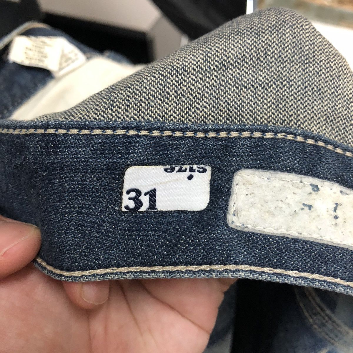 Energie DLL Energie faded Blue ripped Denim Pants #C123 Size US 31 - 19 Thumbnail