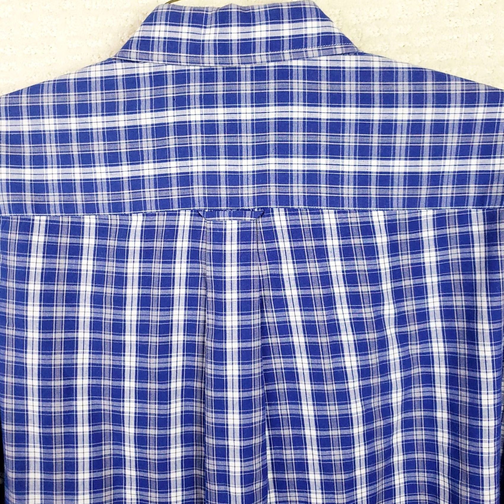 Vintage Saddlebred Button-Up Shirt Men's 2XLT Red Blue Plaid Long Sleeve Size US XXL / EU 58 / 5 - 7 Thumbnail