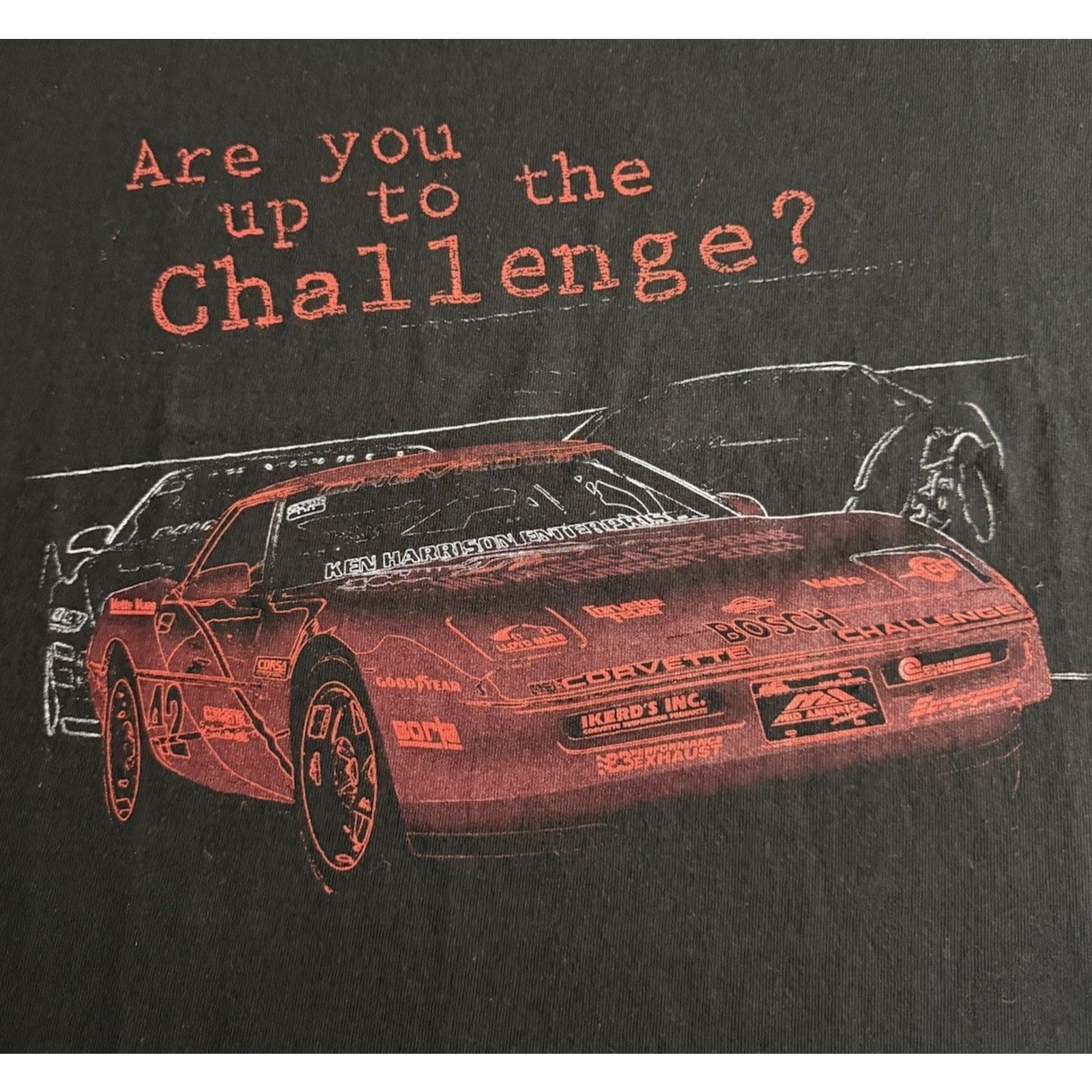 Delta Vintage Corvette T Shirt 2003 Funfest Delta Heavyweight XXL Size US XXL / EU 58 / 5 - 2 Thumbnail
