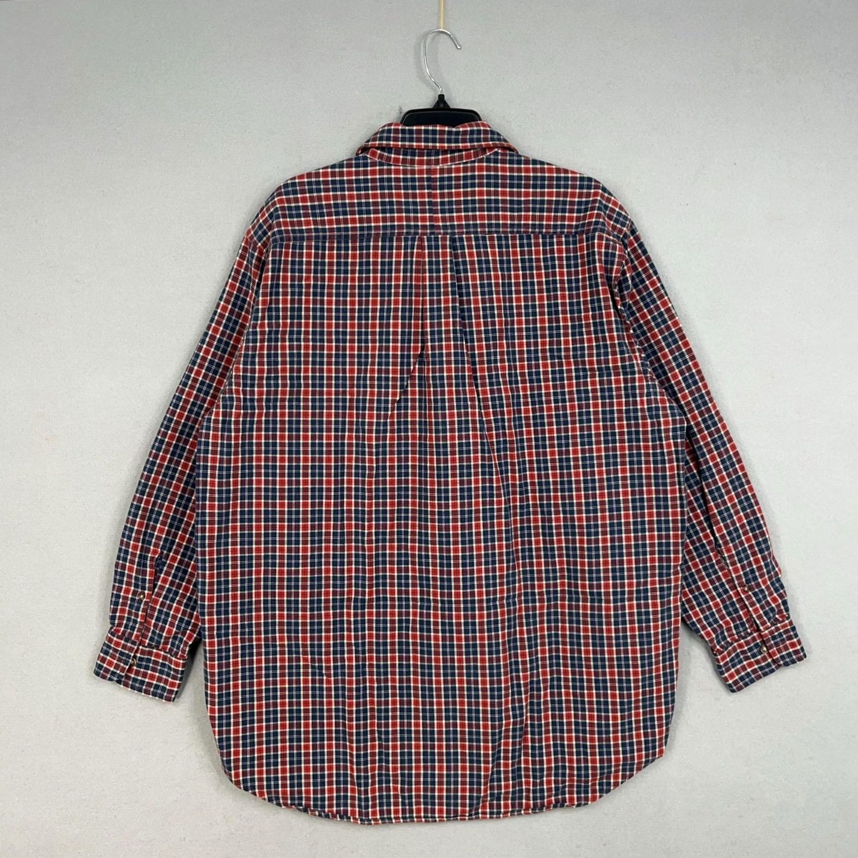 Abercrombie & Fitch VINTAGE Abercrombie & Fitch Shirt Mens M Red Blue Plaid The Big Shirt 90s Button-Down Collared Long Sleeve Cotton Size US M / EU 48-50 / 2 - 5 Thumbnail