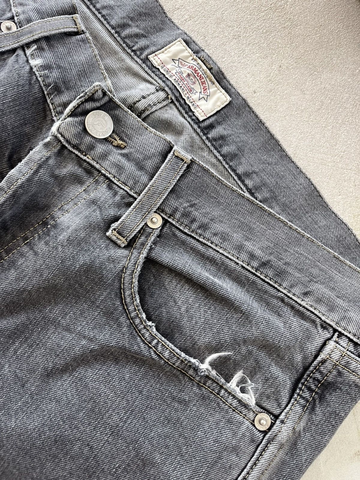 Armani Vintage Armani Jeans Distressed Y2K Italian Denim luxury sk8 Size US 34 / EU 50 - 12 Thumbnail
