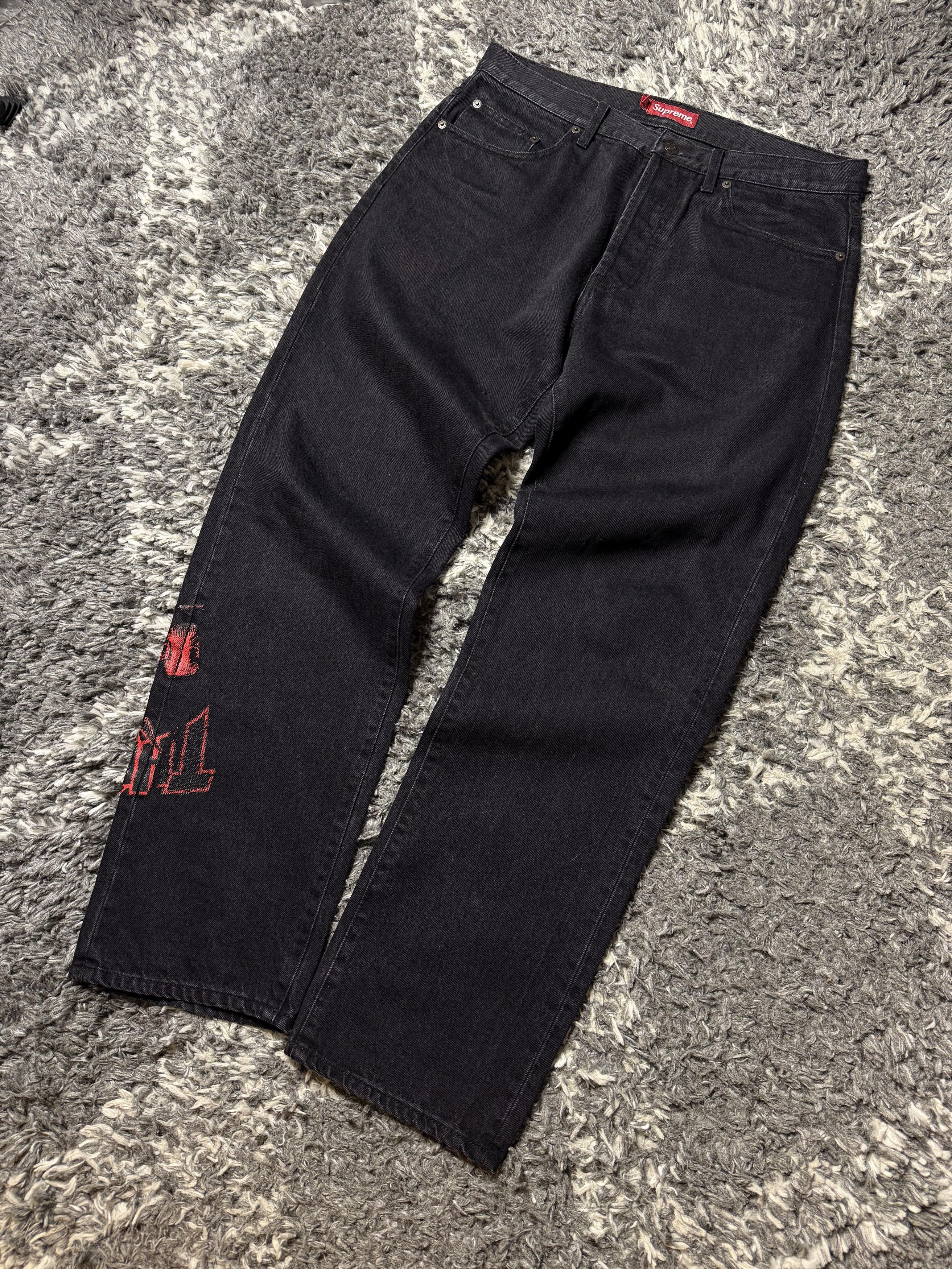 Supreme × Thrasher Supreme x Thrasher regular jeans Size US 32 / EU 48 - 2 Thumbnail