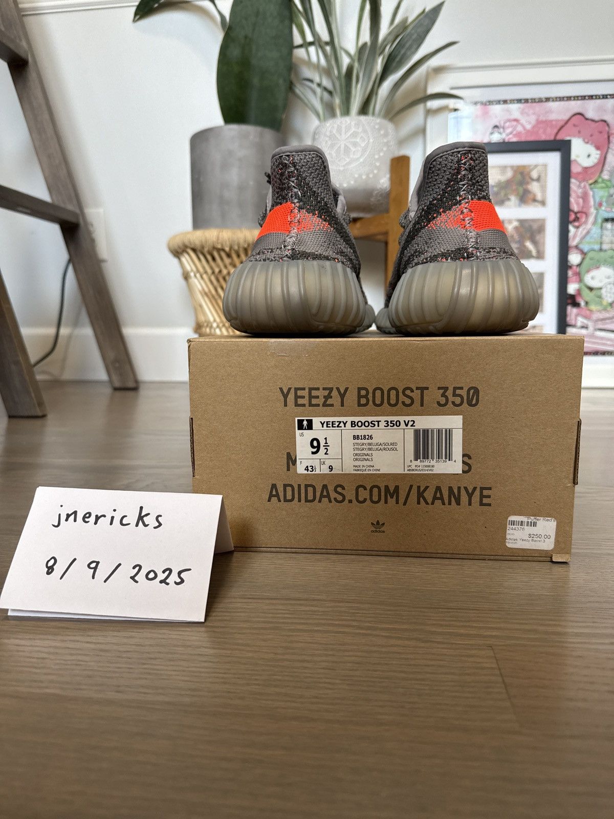 Adidas Yeezy Boost 350 V2 Beluga Size US 9.5 / EU 42-43 - 9 Thumbnail