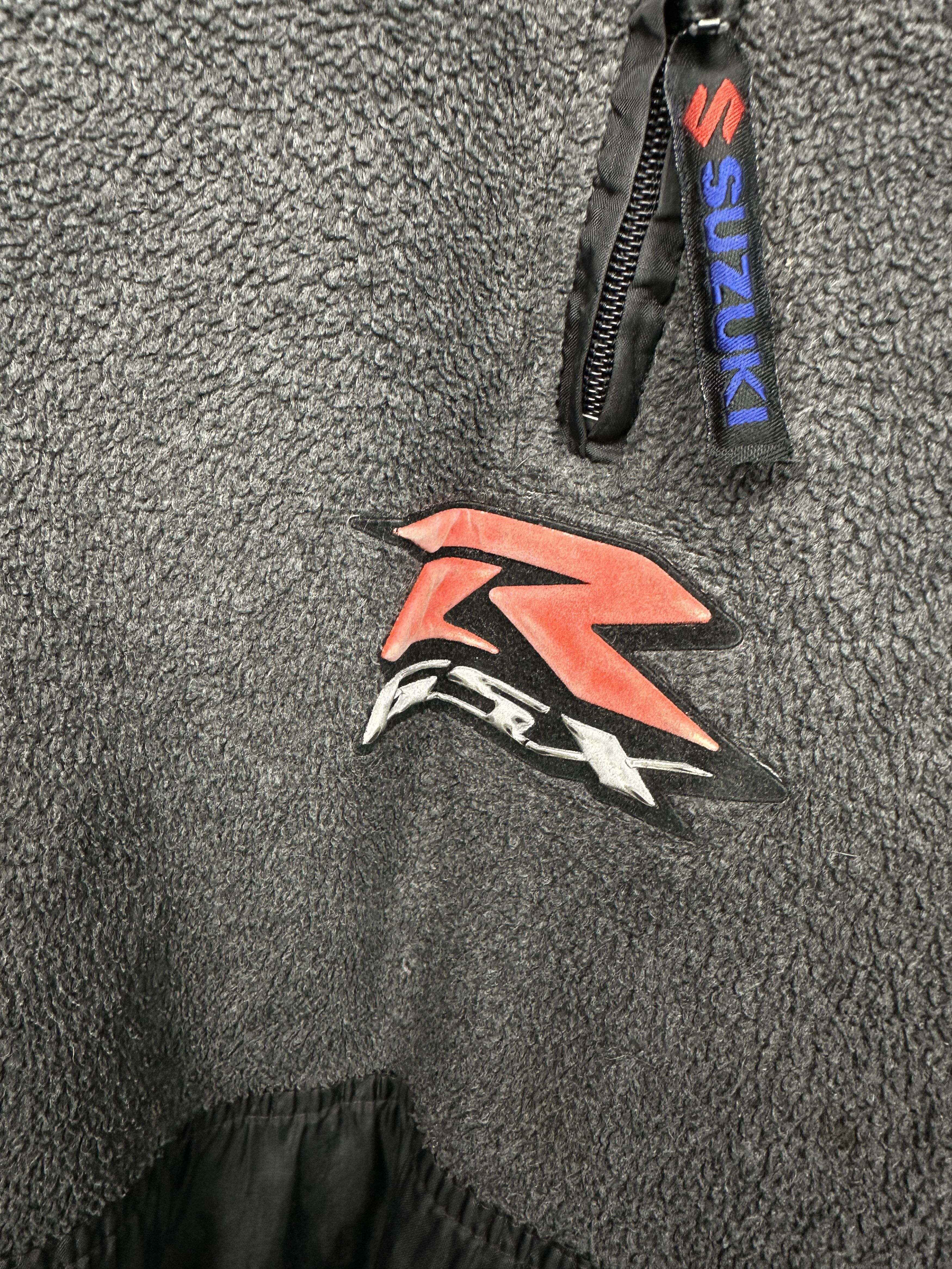 Japanese Brand Suzuki GSX R 90s Vintage Mens Fleece Jacket Size US XL / EU 56 / 4 - 3 Thumbnail