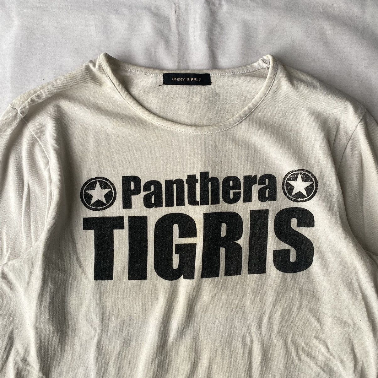 If Six Was Nine × Japanese Brand × Le Grande Bleu (L.G.B.) Japanese Style White Golden Panthera Tigris Long Sleeve Tees Size US L / EU 52-54 / 3 - 3 Thumbnail