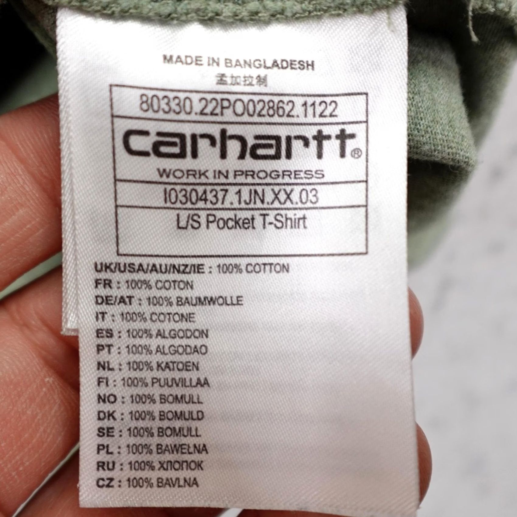 Carhartt Carhartt Shirt Mens XL Green Long Sleeve Pocket Tee WIP Work In Progress Utility Shirt Mens XL Green Long Sleeve Pocket Tee WIP Utility Size US XL / EU 56 / 4 - 4 Thumbnail