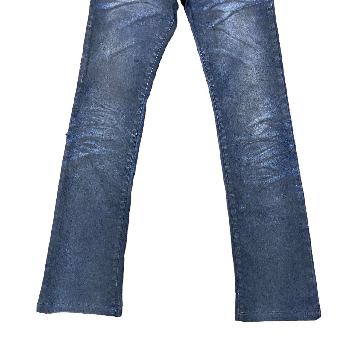 Tornado Mart Tornado Mart Coated Denim Flare Pants Size US 30 / EU 46 - 6 Thumbnail