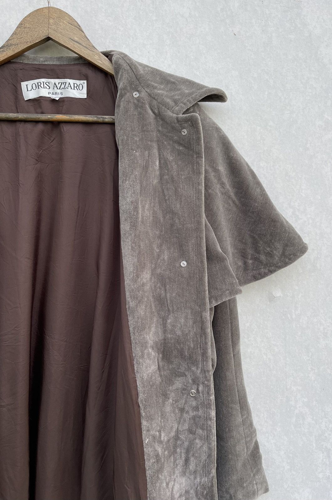 Beauty Beast × Japanese Brand 🔥Vintage Loris Azzaro Paris Overcoat Size L / US 10 / IT 46 - 14 Thumbnail