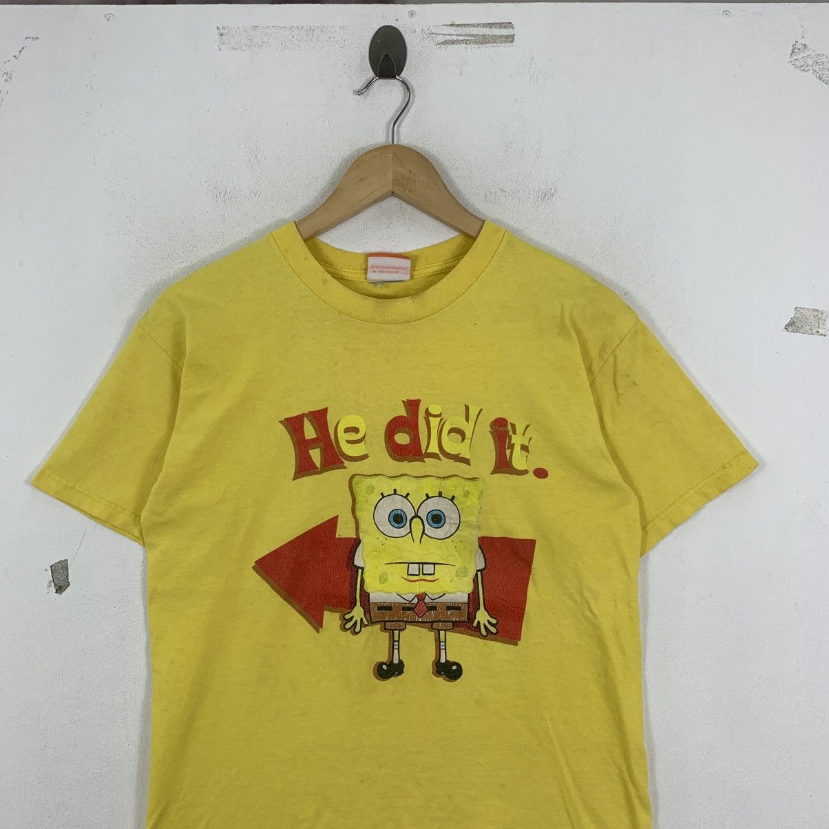 Vintage Vintage SPONGEBOB SQUAREPANT Nickelodeon Short Sleeve Tshirt Size US S / EU 44-46 / 1 - 3 Thumbnail