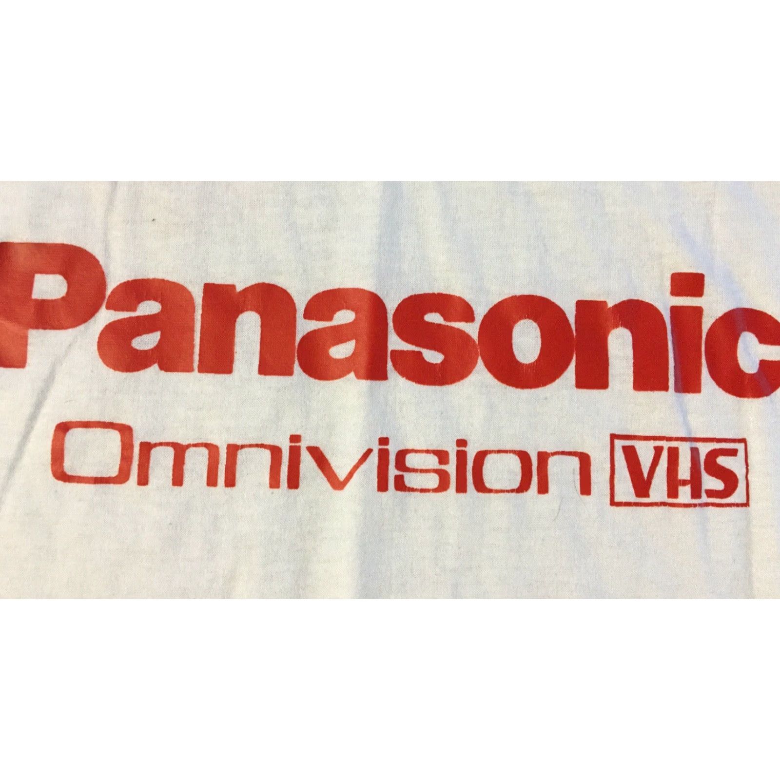 TEE JAYS VINTAGE 80s Panasonic Omnivision VCR VHS Video Store Faded Promo Shirt S M Movie TV Tee Jays White Short Sleeve Mens Small? Size US S / EU 44-46 / 1 - 3 Thumbnail