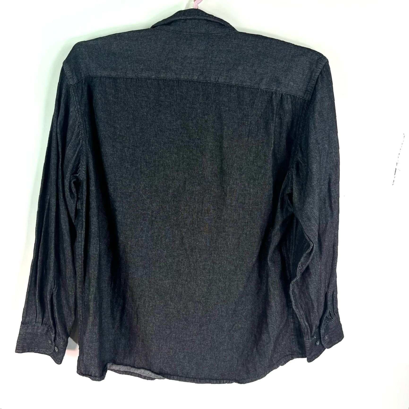 Wrangler Wrangler Authentic Western Button-Up Shirt XL Black Long Sleeve Casual Fit Mens Size US XL / EU 56 / 4 - 6 Thumbnail