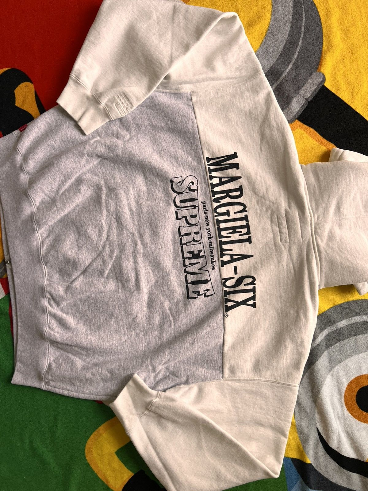 Maison Margiela × Supreme Supreme MM6 Maison Margiela Eagle Zip Hooded Sweatshirt Grey Size US L / EU 52-54 / 3 - 19 Thumbnail