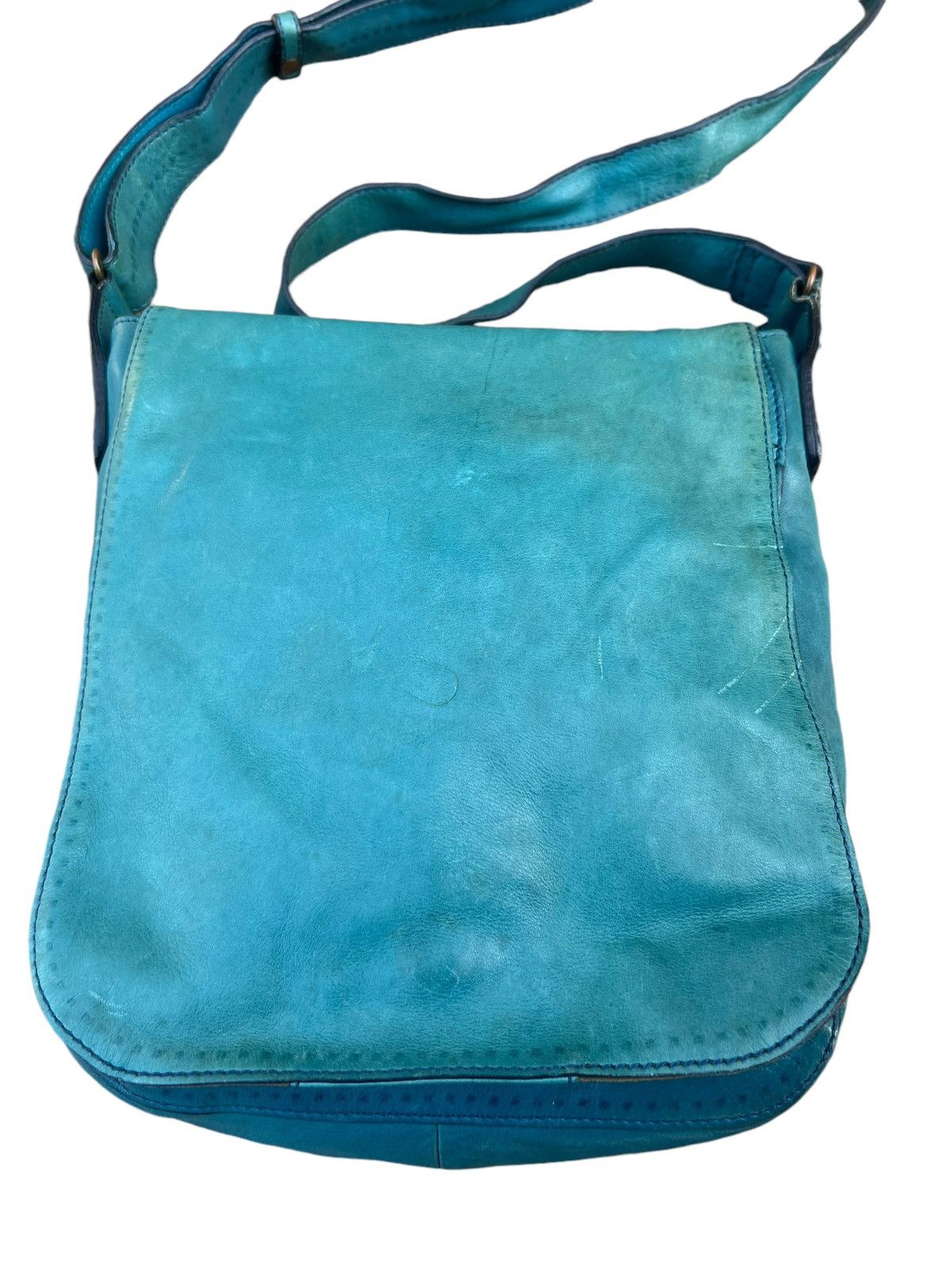 Leather Vintage Dakota Japan Black Label Faded Patina Leather Bag Size ONE SIZE - 8 Thumbnail