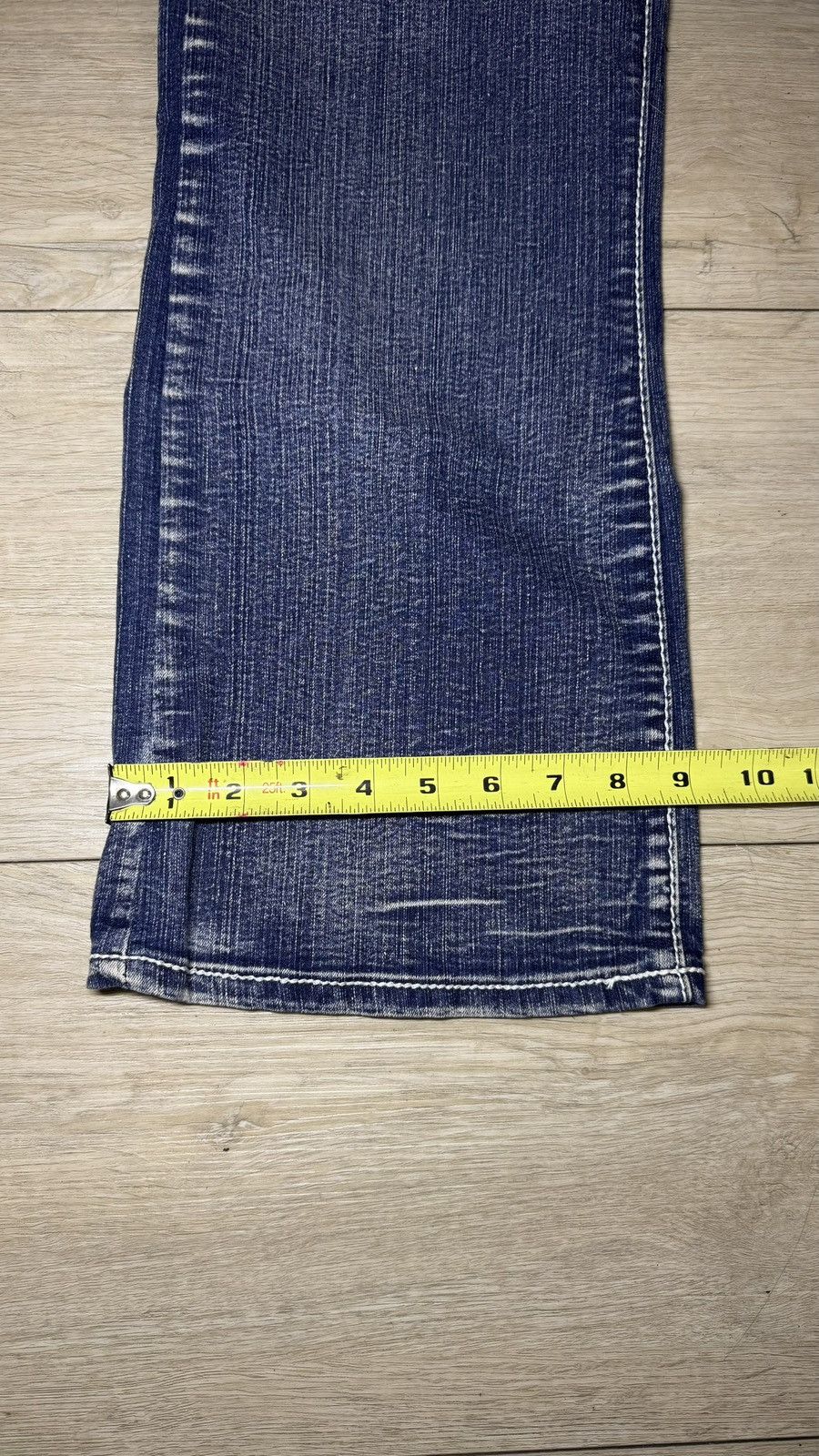 Miss Me Y2K 2000s Women’s Miss Me Style 15 Outlined Heart Denim Jean Size 38" / US 16 / IT 52 - 6 Thumbnail