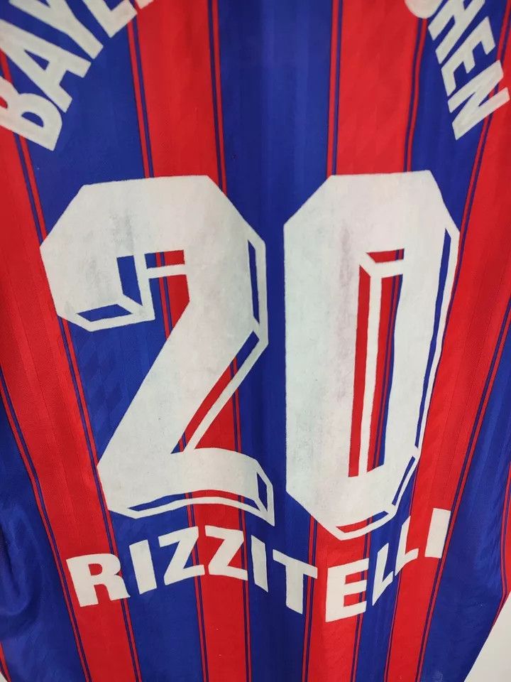 Adidas 1995/97 FC Bayern Munich Munchen 20 #RIZZITELLI Home Kit Size US L / EU 52-54 / 3 - 14 Thumbnail